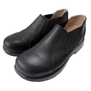 Dromedaris Leather Slip On Comfort Shoes Clogs Black Women's Sz 10.5-11 EU 41